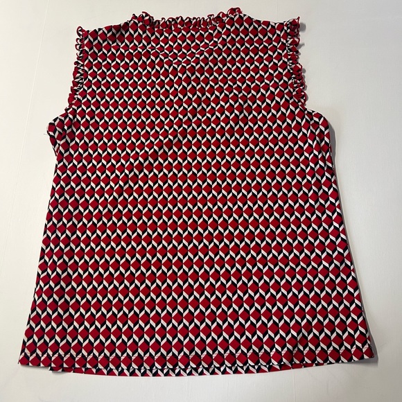 Tommy Hilfiger women’s size large, sleeveless,‎ geometric, print, blouse - Picture 7 of 12